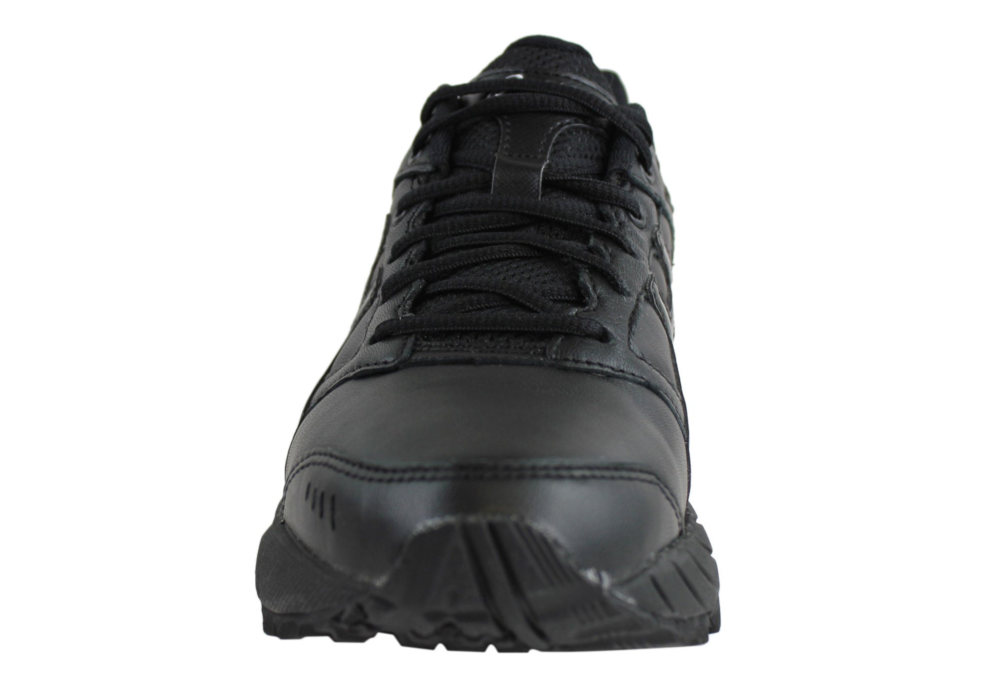 black leather asics womens