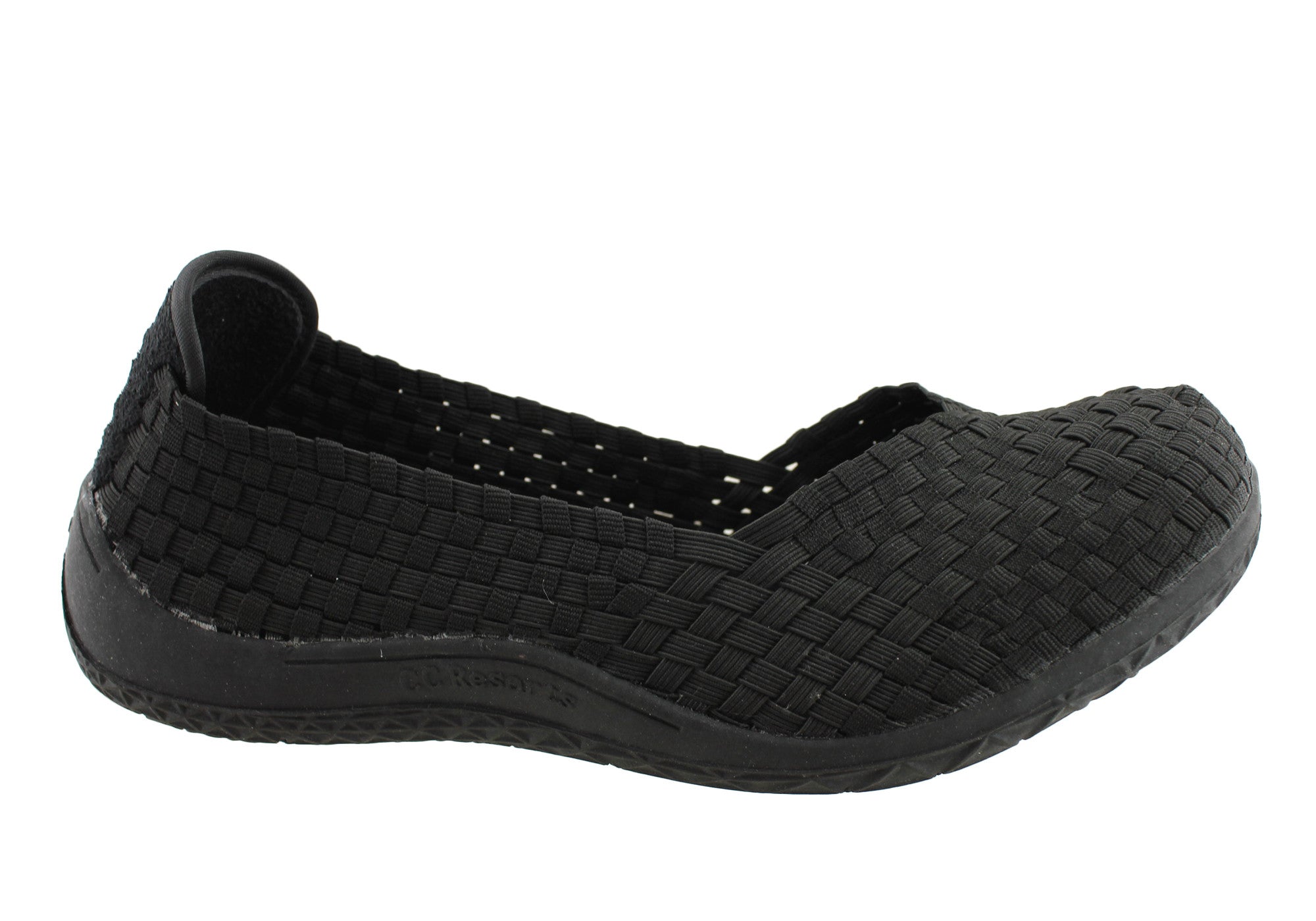 womens black casual flats