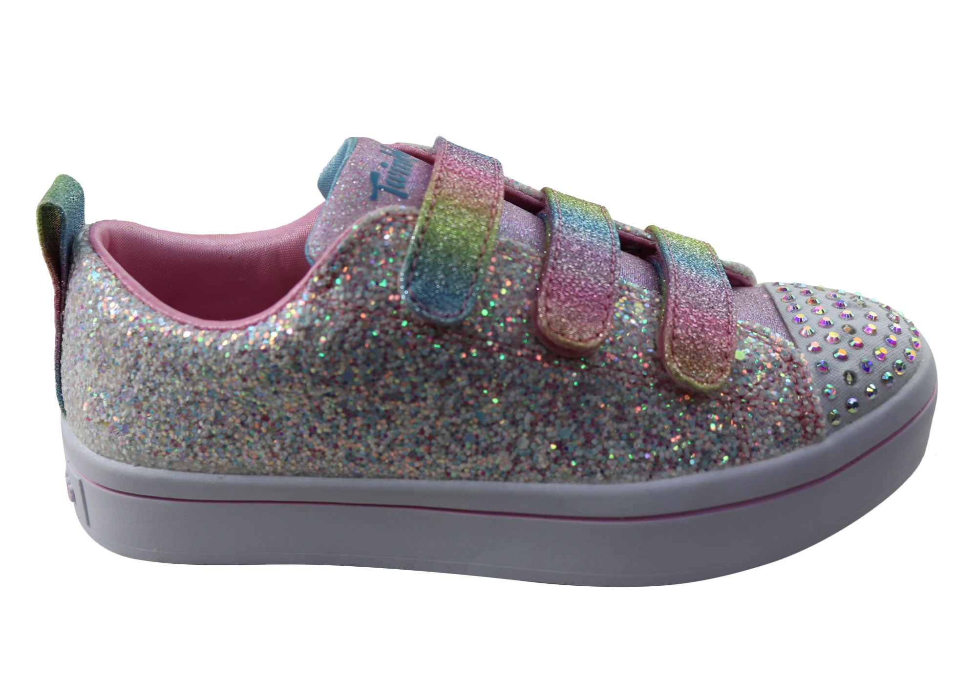 Skechers Kids Girls Twinkle Toes Twi Glitter Glitz Sneakers Brand House Direct