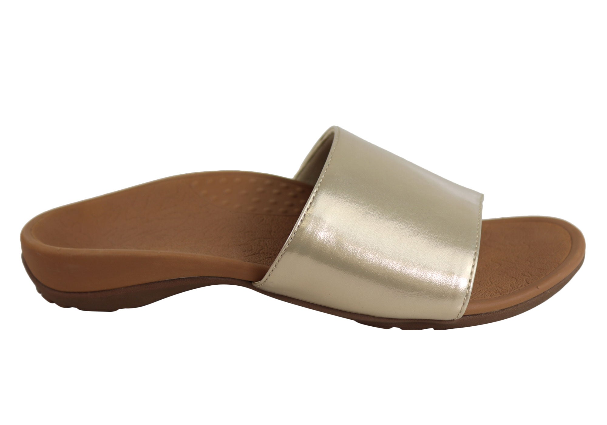 gold sandals with arch support