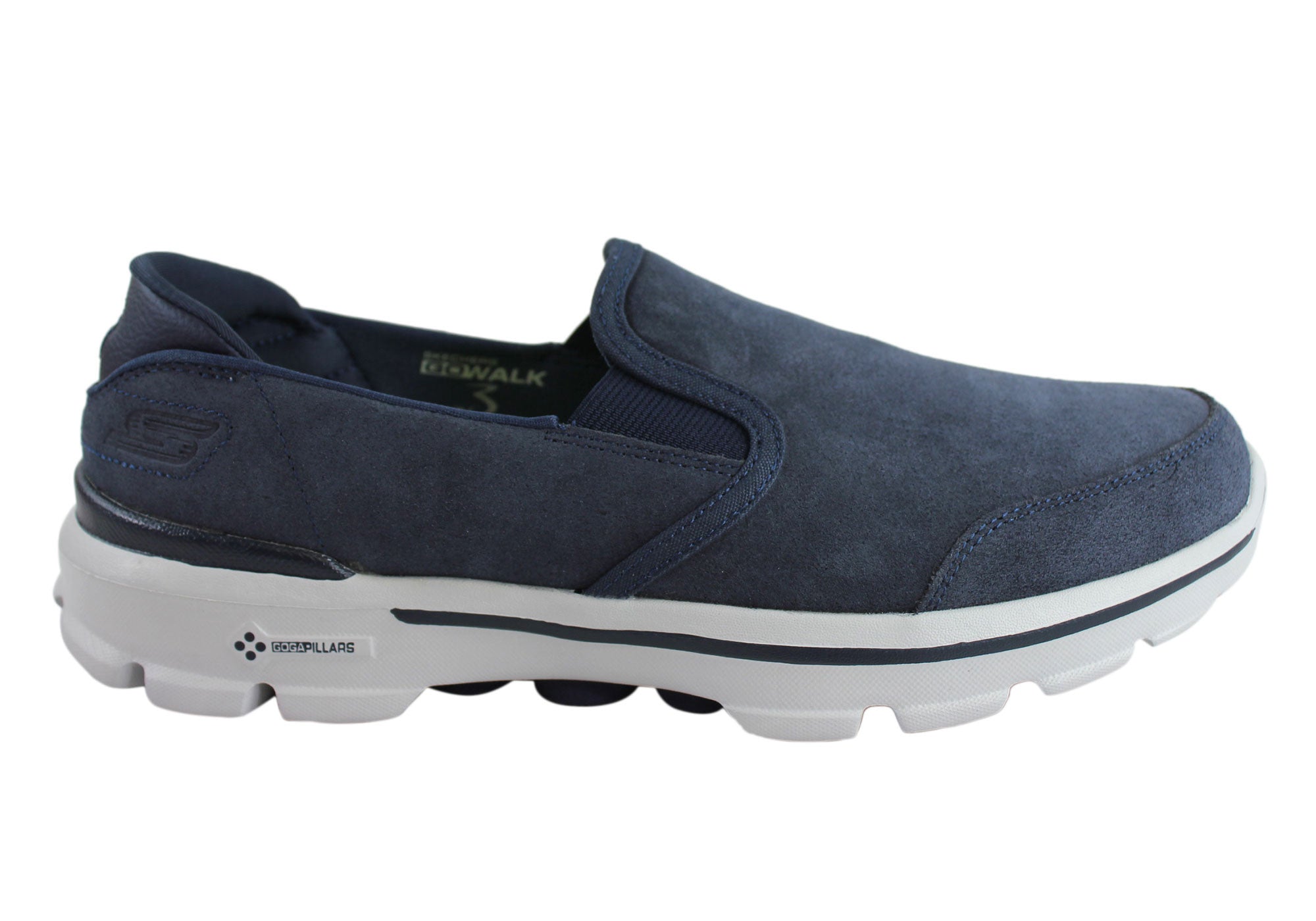 Skechers Go Walk 3 Task Mens Comfortable Shoes/Slip Ons Lightweight ...