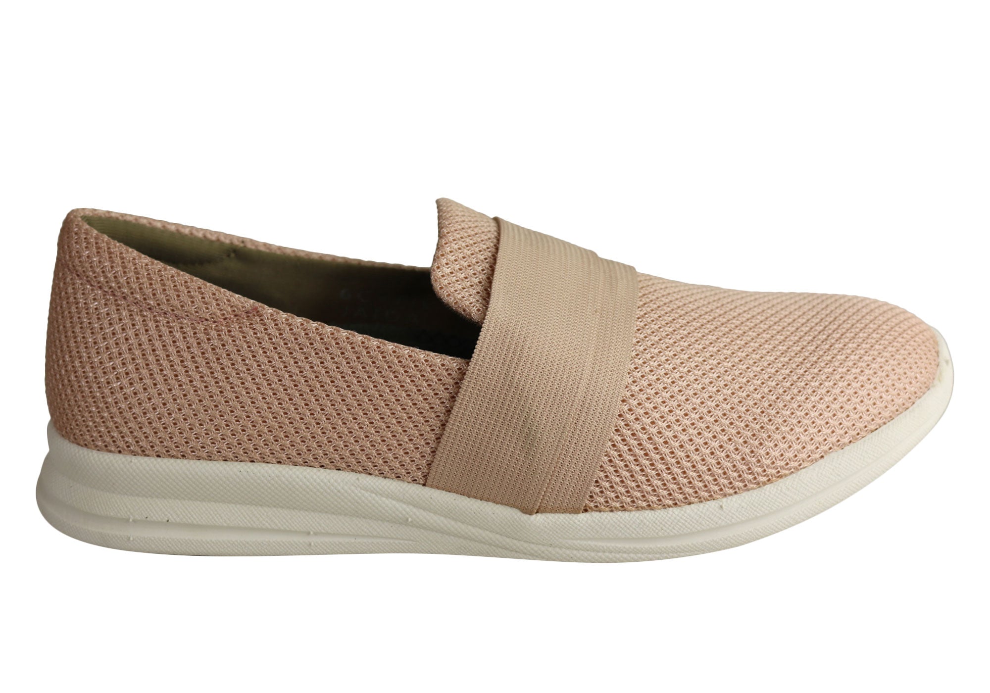 peach slip on shoes