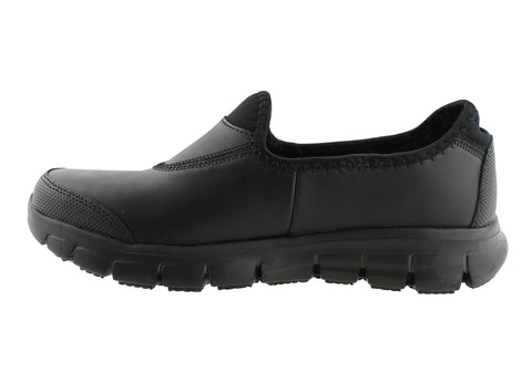 skechers leather work shoes