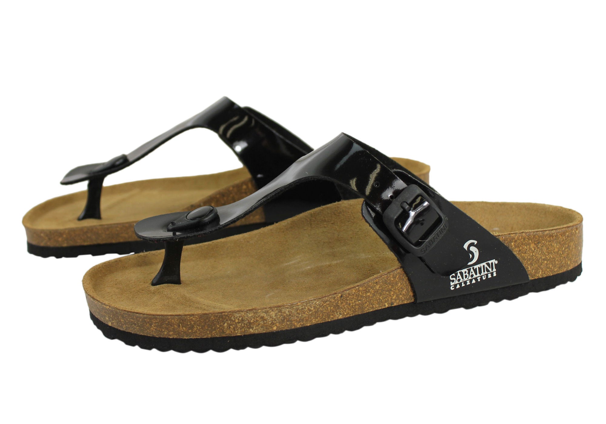 Sabatini 961D Womens Comfort Contoured Footbed Sandals Made In Italy ...