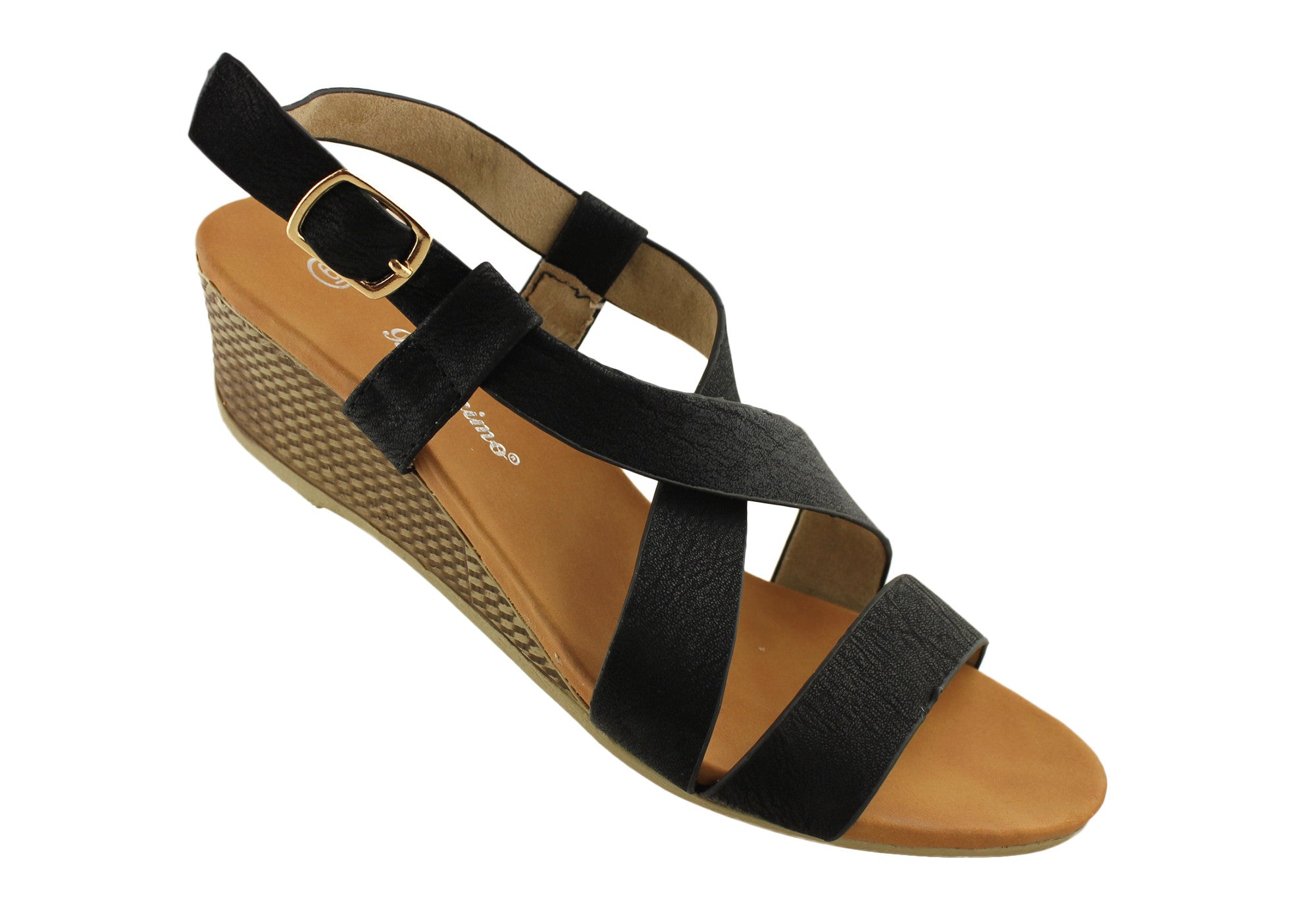 Bellissimo Sorrento Womens Low Wedge Sandals | Brand House Direct