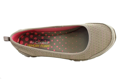 skechers memory foam womens flats