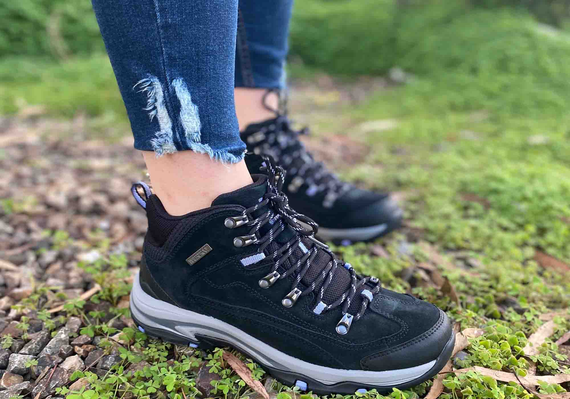 waterproof skechers trainers