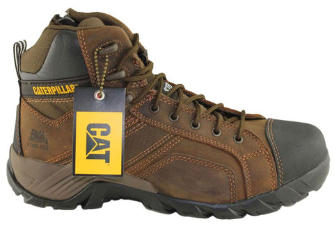 steel toe zip up boots