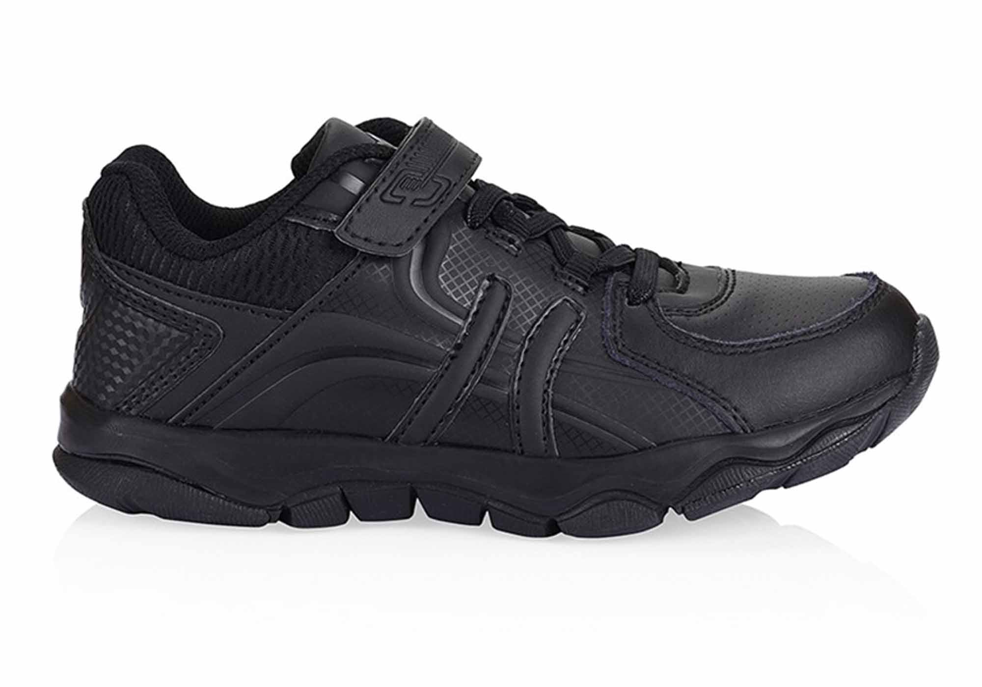 kids black athletic shoes