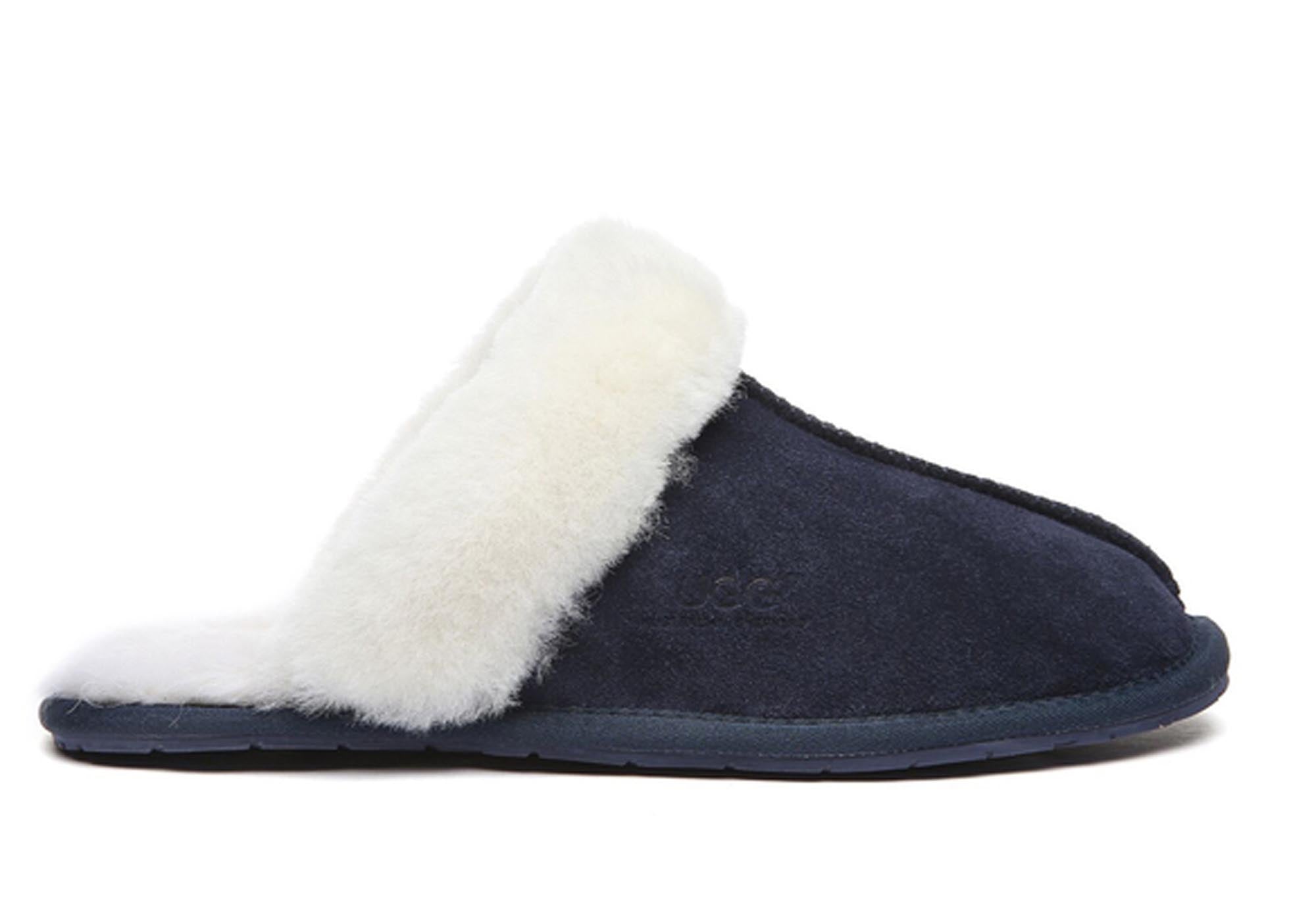 navy blue ugg slippers