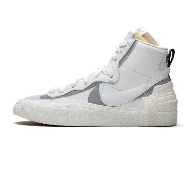 nike sacai white grey