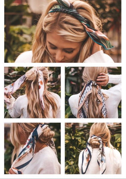 Comment s'attacher les cheveux avec un foulard ? – FOULARD FRENCHY