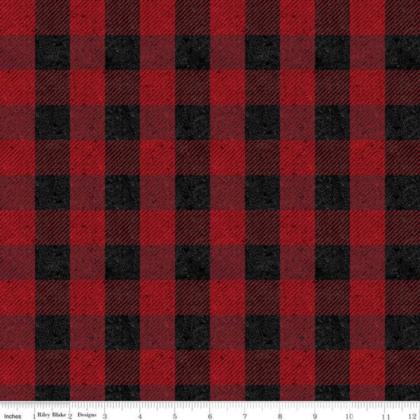 Printed Flannel-Buffalo Plaid Flannel-Green-100% Cotton-2150015B-05 –  Fabrics 'N Crafts Canada