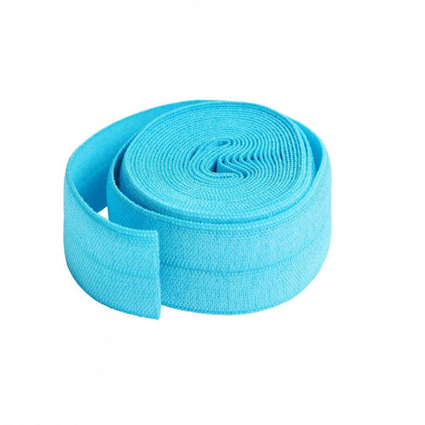By Annie, Fold-over Elastic 3/4 inches x 2 yards - Turquoise