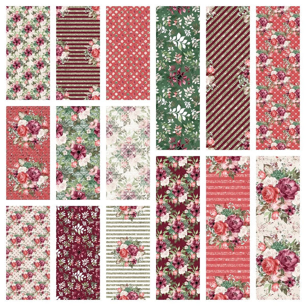 A Country Christmas Fabric Collection - 1/2 Yard Bundle