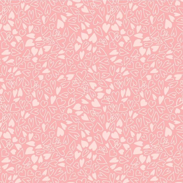 Art Gallery Give Love pink heart fabric by the yard, hot pink heart fabric,  Valentine fabric, large heart fabric,pink and white heart fabric