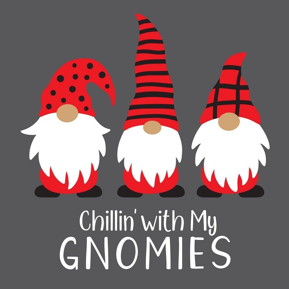 Holiday Gnomes, Gnomies Fabric Panel - Grey – ineedfabric.com