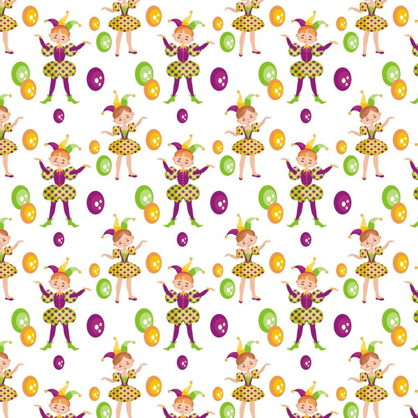 Mardi Gras fabric by the yard CD8582 Ribbon Streamers and Confetti Party  fabric by the yard - FANCY DAWGZ