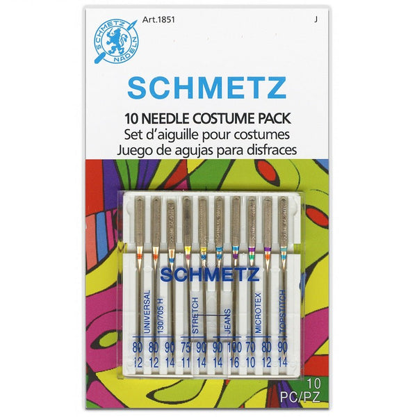 25 Schmetz Assorted Universal Sewing Machine Needles 130/705H 15x1H Sizes 70/10 80/12 90/14 100/16