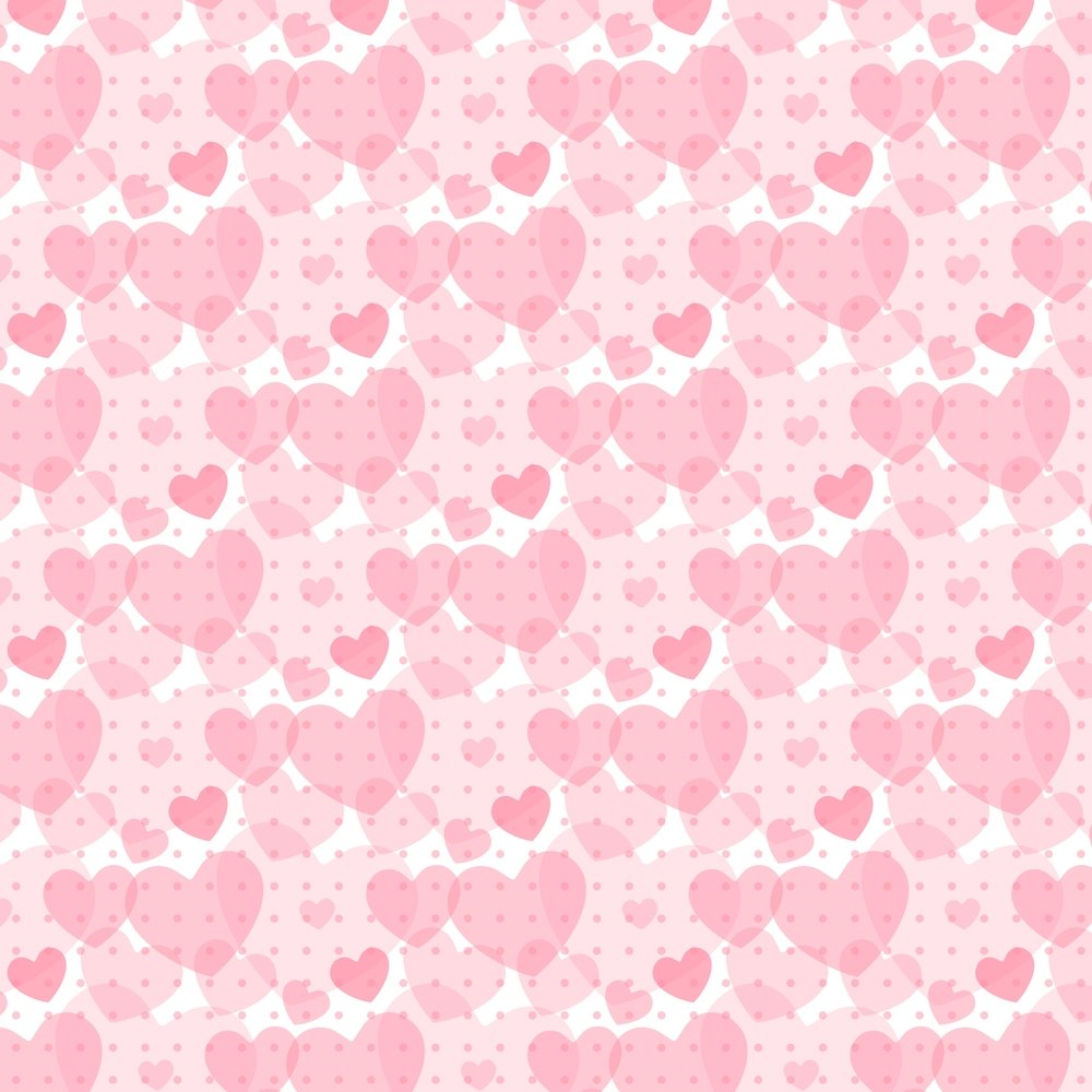 Shades Of Pink Heart Fabric – ineedfabric.com