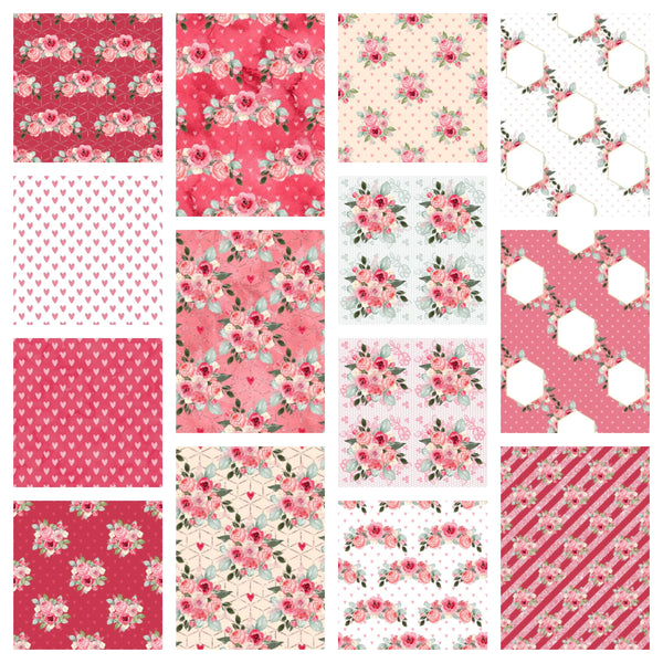 A Country Christmas Fabric Collection - 1/2 Yard Bundle