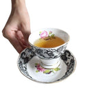 Service à thé anglais à motif fleur