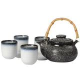 Service à thé japonais en poterie brute