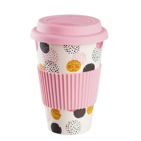 Tasse de thé en bambou Rose réutilisable