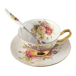 Tasse de thé Anglaise en porcelaine Jolies Fleurs