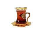 Service à thé marocain avec un lot de 6 verres