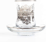 Verre à thé marocain Blanc Lot de 6