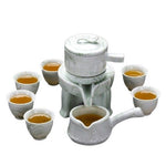 Service à thé japonais à motif marbre
