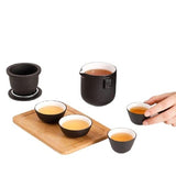 Service à thé japonais de voyage en porcelaine