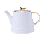 Service à thé anglais blanc ou noir en céramique