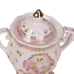 Service à thé anglais rose fleuri