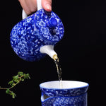 Théière Chinoise Porcelaine Bleue | Autour du Thé