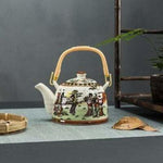 Théière porcelaine Style chinois ancien | Premium