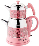 Machine à thé en rose 