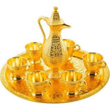 Service à thé marocain doré