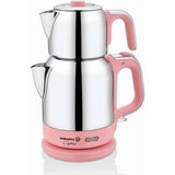 Machine à thé en acier de couleur rose