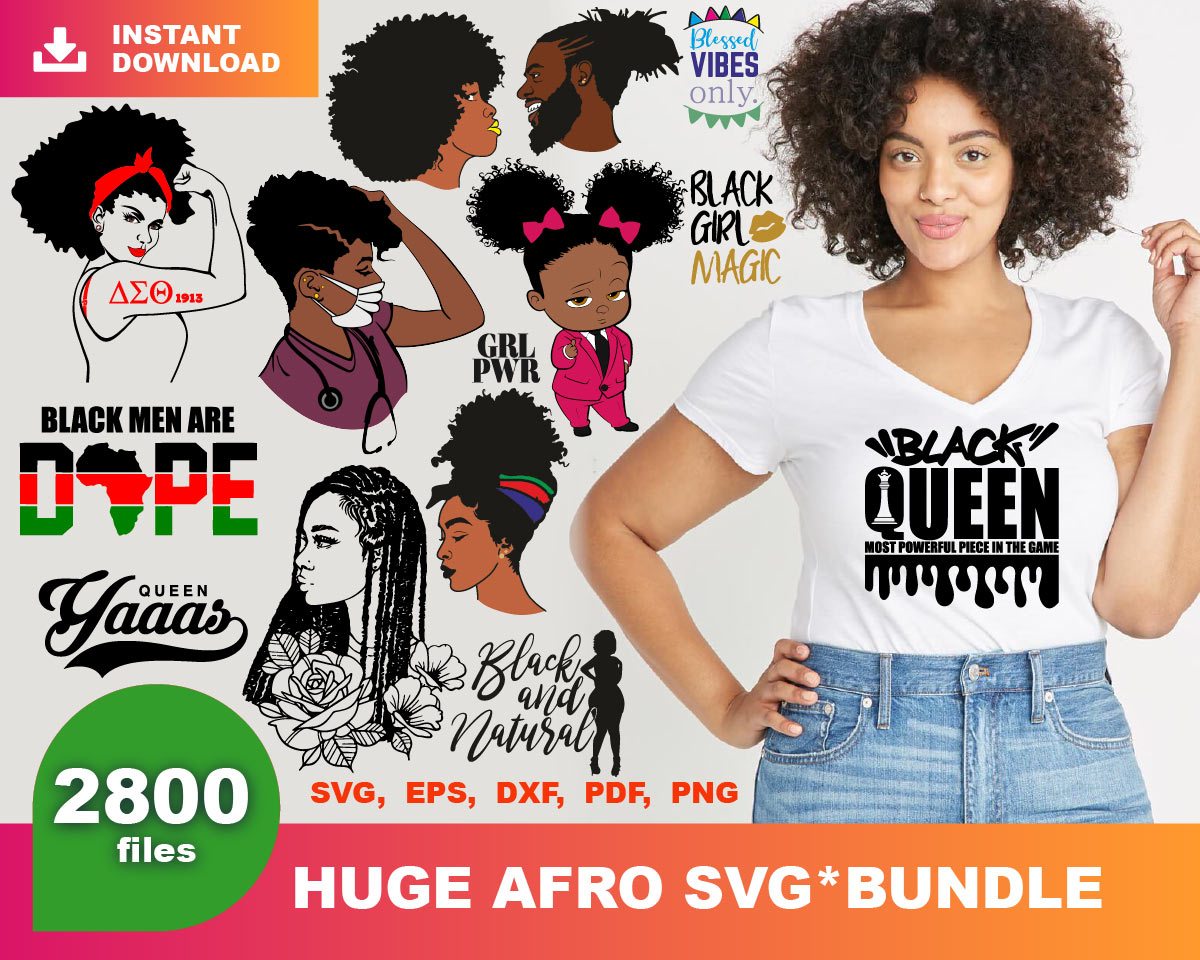 Download 2800 Huge Afro Svg Bundle 1 0 Bestzeta