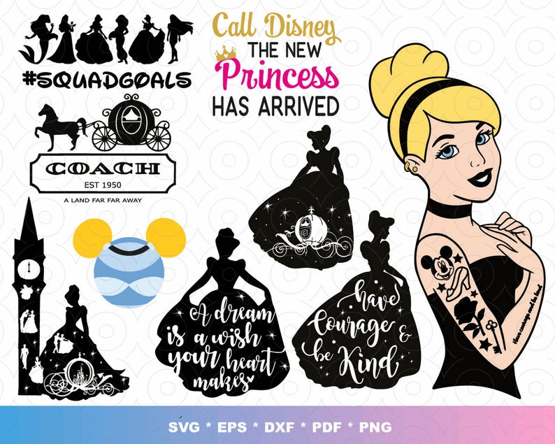 Download 100 Cinderella Svg Bundle Files For Cricut Bestzeta