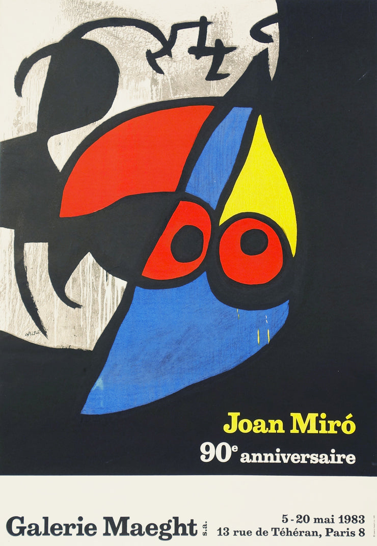 Joan Miro 90e Anniversaire Poster Davidson Galleries