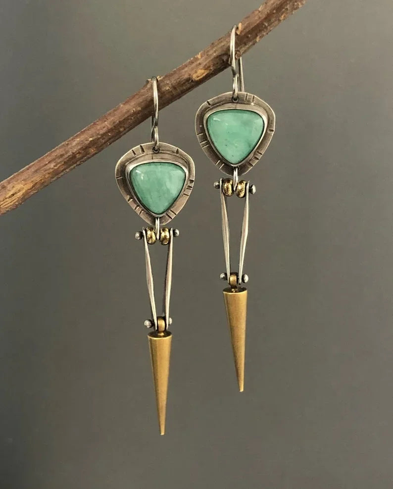 Cyan Boho Earrings