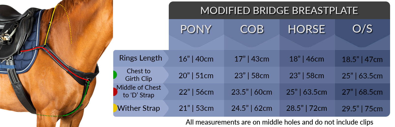 modified bridge measuring chart
