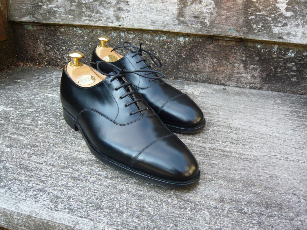 CROCKETT & JONES OXFORD – BLACK - UK 7 – CONNAUGHT – SUPERB