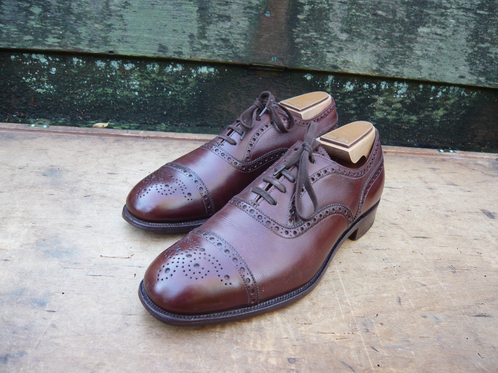 CHURCH'S VINTAGE BROGUES – BROWN - UK 7.5 – DIPLOMAT – EXCELLENT