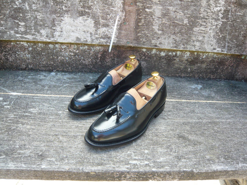 CHURCH'S TASSEL LOAFERS – BLACK – UK 7.5 – KEATS – EXCELLENT