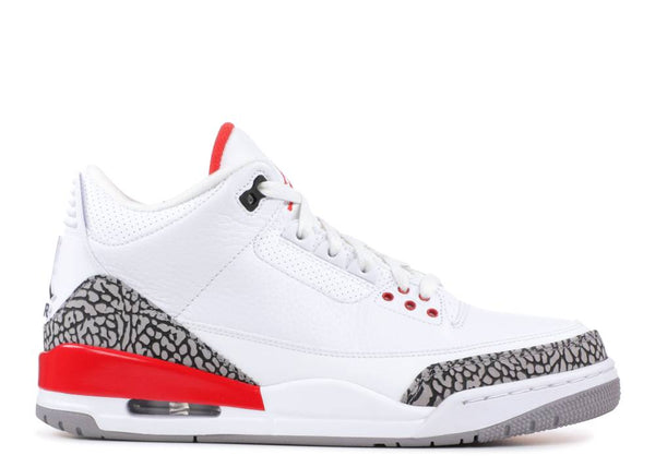 air jordan retro 3 white and red