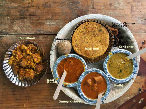 Rajasthani Cuisine Thali Spread, India